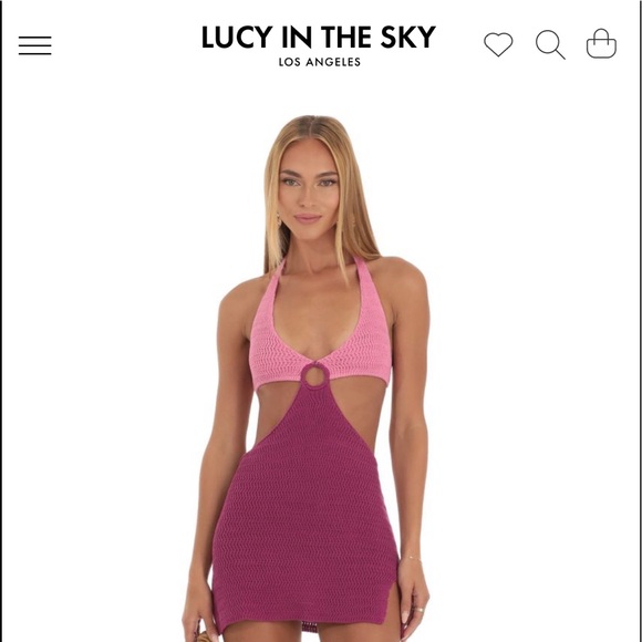 Lucy in the Sky Crochet Cutout Dress - Picture 1 of 2